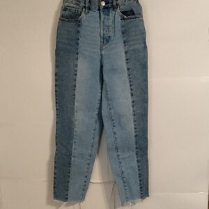 Vtg Two Toned Y2K High Rise Jeans Size 23 Pacsun Grunge Goth Retro